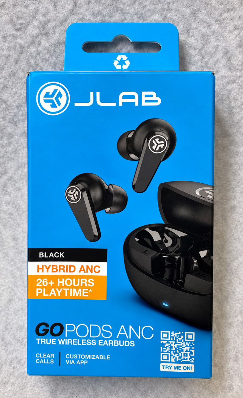 JLAB GO Pods ANC True Wireless Earbuds- Black